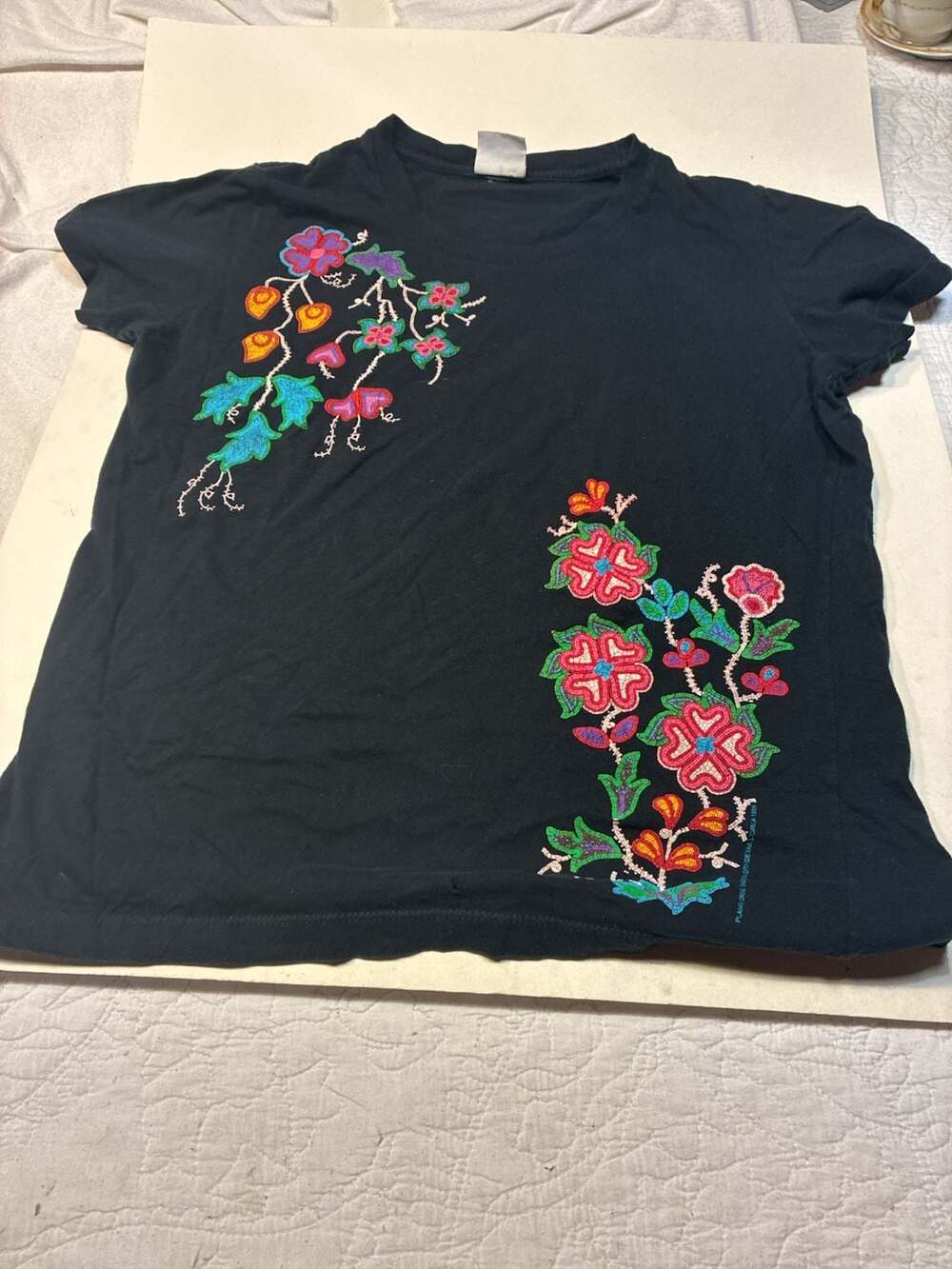 Smithsonian Institution Graphic Tee Black Plains Cree Saddlecloth